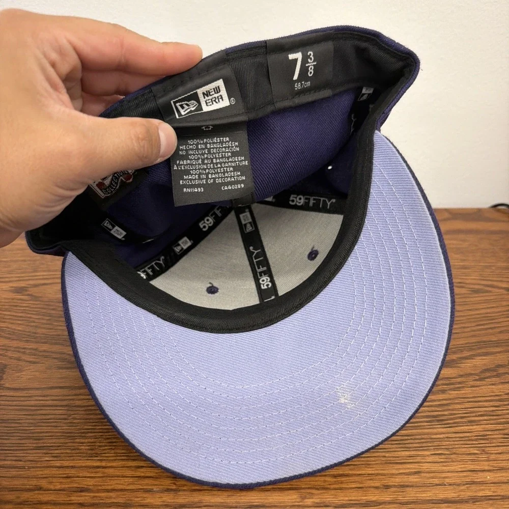 Yankee Purple World Series Fitted 7/ 3/8 New Era